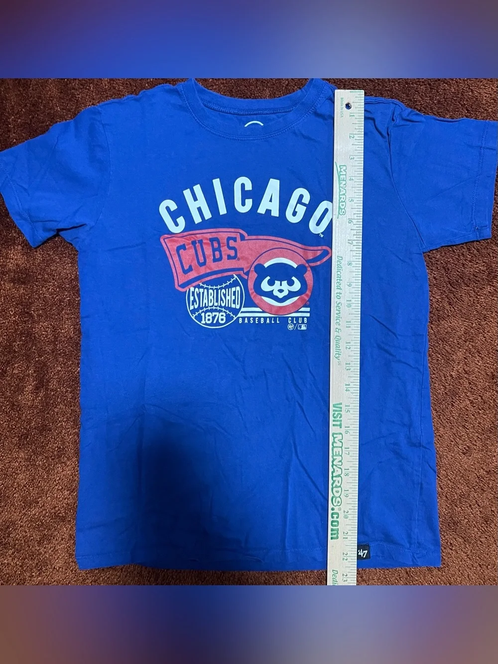 47 Boys Royal Blue Chicago Cubs Graphic Tee